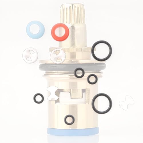 24 Pcs Pleochroic Faucet Washers Assortment Kit, Silicon Washer Insert Turn Replacement Accessories Valve Tap Ceramic Disc Cartridges, for Repairing Faucet Leak Worn Out Washer Replacements, O Ring