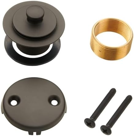 Wellup Tub Drain Bathtub Drain,2 Hole Overflow Trim Kit,Oil Rubbed Bronze