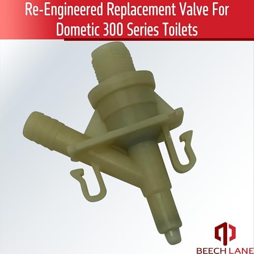 Beech Lane Upgraded Water Valve Kit Replaces 385311641 for Dometic Toilets 300, 310, and 320, Increased Freeze Resistance, Long Valve Lifespan, Ultrasonic Sealing Safeguards Against Leaks (Natural)