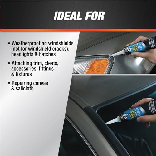 Dap 00694 2.8-Ounce Silicone Rubber Auto/Marine Sealant, Clear