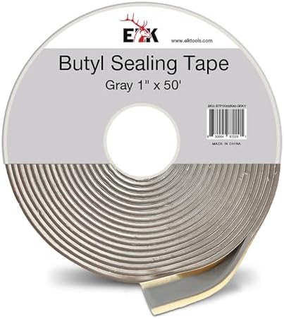 ELK Butyl Seal Tape - 1 Inch x 50 Feet - Weather Resistant, Strong & Durable - Ideal for Crawl Space, Windows, RVs, Boats, Automotive and Roof Repair