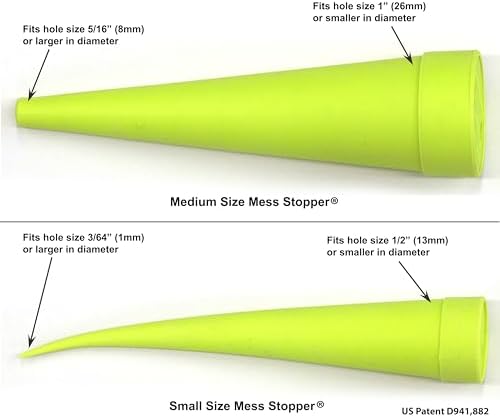 Mess Stopper™ Hydraulic Oil Service Plugs, 4 Medium, 10 Small Sizes, Round