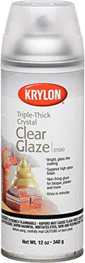 Krylon I00500A07 12-Ounce Triple Thick Clear Glaze Aerosol Spray,High-Gloss (Pack of 6)