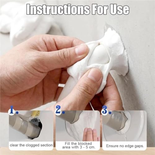 Universal Waterproof Sealant Clay, White Plumbers Repair Putty