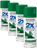 Rust-Oleum 334039 Painter's Touch 2X Ultra Cover Spray Paint, 12 oz, Gloss Meadow Green (Pack of 4)