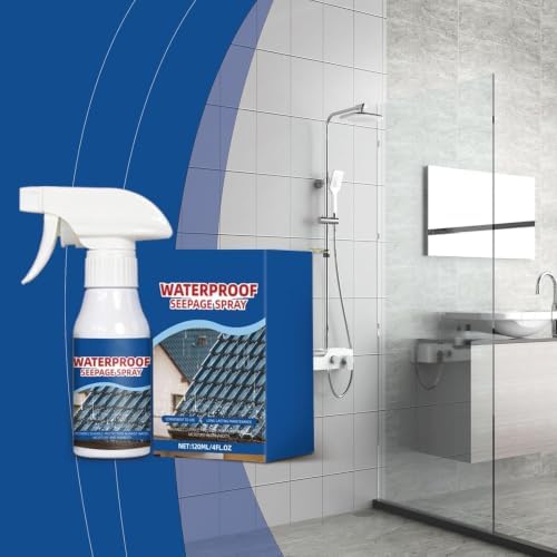 Waterproof Seepage Spray for Kitchen & Bathroom Repair, Powerful Liquid Coating for Roofs, Pipes, Walls, and Home Repair Crack Bathroom Kitchen Wall (2pcs)