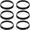 uxcell 6 Pcs Rubber Washers, 40mm/1.57" Rubber O Ring Seals Gasket Washers for 1 1/2 Inch Drain Pipe Sink Drains for Seals Repair Shower Hose Faucet Shower Head, Black