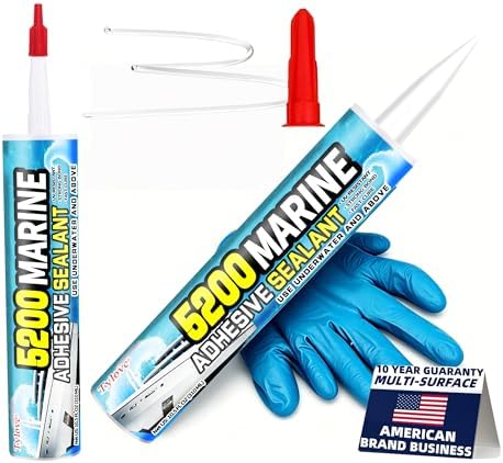 Tylove [Crystal Clear] 5200 Marine Sealant Clear - UV-Resistant Waterproof Adhesive for Boats, Windows, Glass & Marine Applications Eco-Friendly, Low Odor (10.5 Oz Tube)