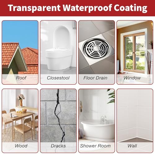 Transparent Waterproof Coating, Invisible Waterproof Agent-10.58oz