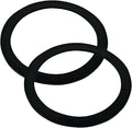 Rocky Mountain Goods Kitchen Sink Strainer Washer Seal Ring - Pack of 2 - Black Rubber - Fits Standard 3-1/2" Kitchen Basket Strainer - Stops Leaks - No More Plumbers Putty