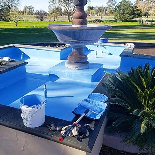 Waterproofing Membrane - Multi-Surface Leak and Crack Repair Interior and Exterior Coating, Water-Based, Easy to Apply, 1 Pint (Cove Blue)