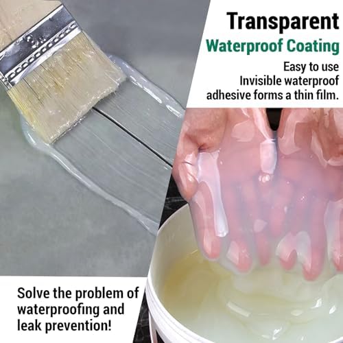2Gal/256Fl.oz Transparent Waterproof Coating Set