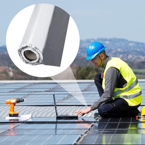 39.6inx32.8ft Self-Adhesive Roofing Felt, Bitumen Waterproof Repair Tape Roof Underlayment Protector Roll Patch Seal Tape Waterproofing Roof Cladding for Roof Leak,Surface Cracks (3.3x32.8ft)