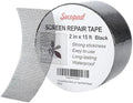 Secopad 2" x 180" (15FT) Screen Repair Tape, Screen Repair Kit, Black