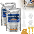 Concrete Crack Filler, Self-Leveling Magic Crack Filler for Concrete, Waterproof Repair Sealant for Cement Driveways, Patio, Sidewalk, Indoor & Outdoor, High Elasticity and Quick-Drying-2PCS