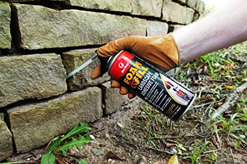 Red Devil 0916 Spray Foam & Fill Landscape Adhesive Foam, Gap Filler, 12 oz, Black, 1 Pack