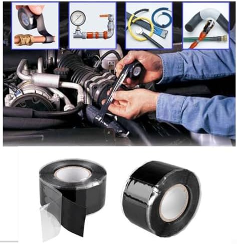 Waterproof Silicone Tape for Plumbing and Electrical Repairs Self Fusing Seal for Coaxial Cables and Hose Leaks (white)