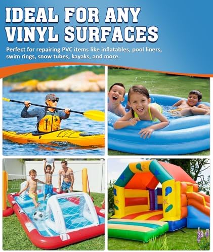 EPN Air Mattress Patch Kit, Waterproof Clear Vinyl Repair Glue, 2 x 80 mL