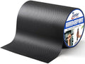 Ultra-Thin Black Anti-Slip Rubber Grip Tape 6" x 16.5FT Strong Adhesive | Ultra-thin textured non-slip pad for handles, waterproof heat resistant, firm adhesion, easy to cut and apply