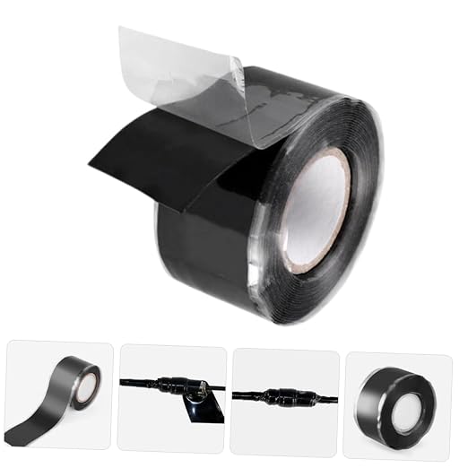 Cabilock Waterproof Tape Sealing Plumber Tape Caulk Duct Mastic Strips Repair Leak Sealer Removable Sealant Fix Leaks Flexible Tanking Adhesive for Sticky Black