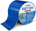 Lelegeli Blue Duct Tape Heavy Waterproof 4inch x 16ft, Waterproof Tape for Solar Pool Cover, Pool Liner Repair, Butyl Sealant Tape for RV Awning Sealing, Metal Roof Patch
