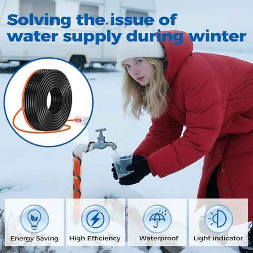 3FT（3FT-200FT） Pipe Heating Cable for Pipe Freeze Protection