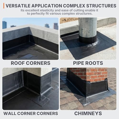 50 Mil EPDM Rubber Roofing Materials Roll 39 in x 24.6 ft