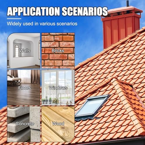 Waterproof Sealant - 70oz Water-Based Transparent Waterproof Coating, Invisible Water Proof Agent Indoor & Outdoor, Anti-Leakage Water Sealant for Roofs, Walls, Bathroom, Kitchen, Terraces, Garden