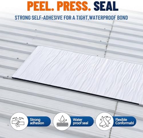 6" x 32' Roof Repair Tape, Weatherproof Flashing Membrane