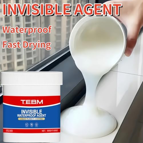 Waterproof Sealant Clear, Transparent Waterproof Coating Water-Based Invisible Repairing Leak Agent Roofs, Walls, Bathroom, Kitchen Indoor & Outdoor