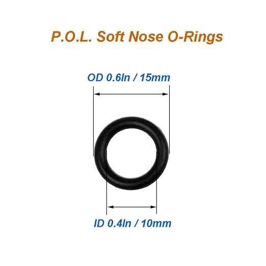 10Pcs Propane Tank O-Ring for All Soft Nose P.O.L. Fittings | Soft Rubber Leakage-Proof Sealing, Fit for Propane Gas Adapters, Connectors, Valves, Regulators, BBQ Grill Accessories