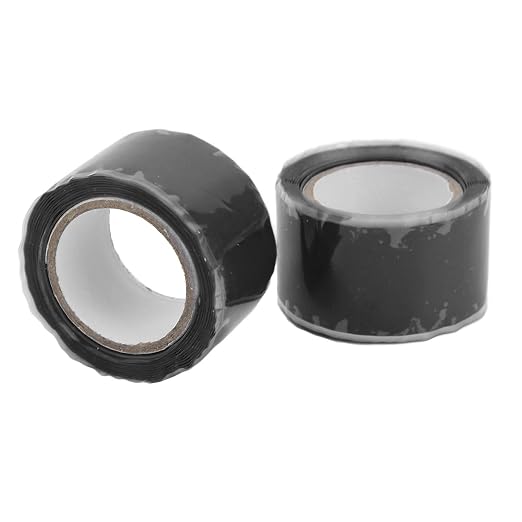 Self Fusing Silicone Tape High Temperature Adhesive Tape for Plumbing Repairs Hose Leak Fixing 2 Rolls 1.5m x 2.5cm (Black)