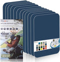 Cahomo 7.9x3.9 inch 12 PCS Nylon Repair Patch Nylon Repair Tape Self Adhesive Fabric Tapes Outdoor Camping Gear Fabric kit for Tent, Umbrella, Down Jackets, Sleeping Bag, Knapsack（Dark Blue）