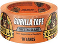Gorilla Crystal Clear Tape, 1.88" x 18 yd, 1-Pack, Weather Resistant