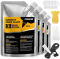Concrete Crack Filler 4-Pack Oil-Based Self-Leveling Concrete Sealant Gray