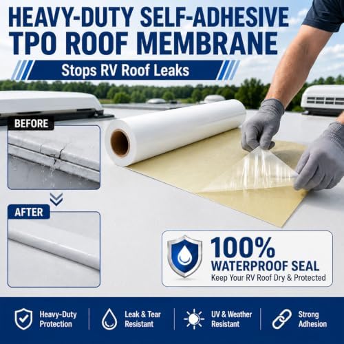 Self-Adhesive TPO Butyl Roofing Membrane, 60 Mil, 40'' x 16.4'