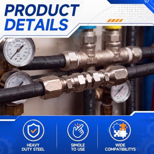 3/8" Hydraulic Hose Repair Kit, Compatible with 2-wire R2/r16/r17 Hoses