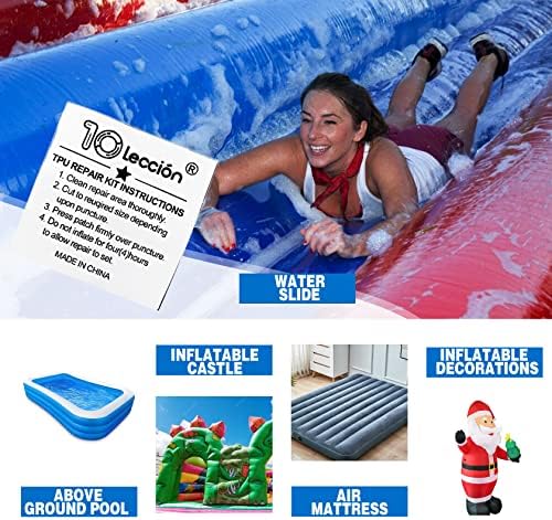 TPU Pool Patch Repair Kit for Air Mattress, Swimming Pool, Bounce House, Tent, Canvas, Canopy, Pool Floats, Tubes Air Bed and Inflatable Toys (3 in x 12 ft)