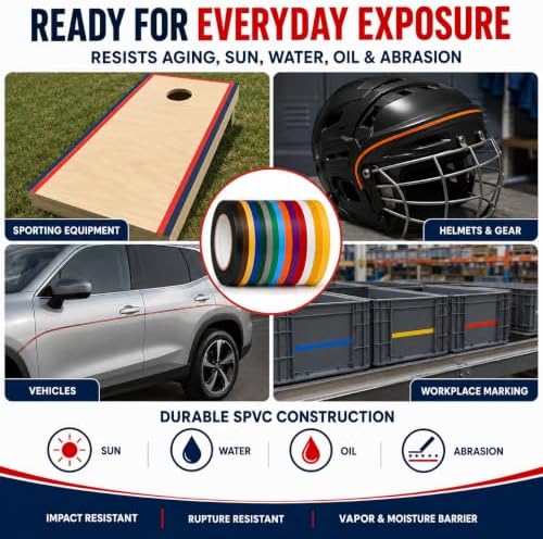 GGR Supplies CVT-536 Gray Vinyl Floor Marking Tape, 1/4 x 36 Yards | Dance Floor Tape; Gym Lane Marking; Vehicle and Boat Pinstriping; Write-On Color Coding; Conformable, Water and Oil Resistant