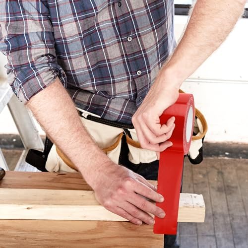 Red Duct Tape Heavy Duty Waterproof Strong Tape 40 Yards 2 Inch 9 Mils | 9 Mils Thickness, Strong Adhesive Sticky, No Residue, Easy Tear by Hand, Home Repairs Crafts Packing HVAC and Construction
