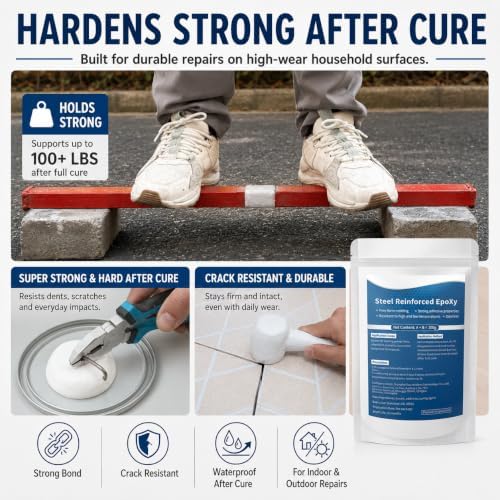 High Strength Multi-Purpose Repair Clay for Metal Wood Plastic Ceramic, Hand Kneadable Molding Adhesive, Waterproof Gap Filler Repair for Home, Plumbing, Automotive Fix (2PCS)