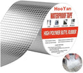 Butyl Tape Waterproof Aluminum Foil Tape 7.8in Wide 16.4ft Long (20CM X 5M) | for Outdoor Use, Corrosion Resistant, Repair for Metal Roof, RV, Windows (Silver)