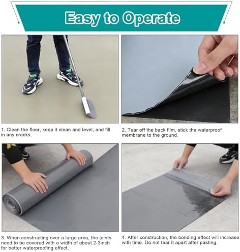 39" x 16.4' Self-Adhesive Roofing Roll Waterproof Roofing Membrane