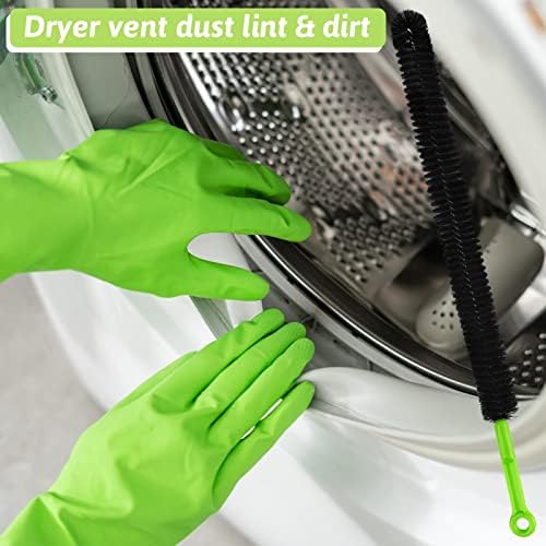 Sewer Drain Brush, Drain Clog Remover, 17inch Flexible Long Pipe Snake Hair Clogs Catcher Cleaner Tool for Toilet, Kitchen Sink, Sewer Drain, Bathroom Tub