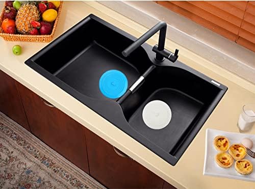 V-TOP Bath Tub Drain Stopper 2 Pack, 6 inch Silicone Drain Cover Tub Plug