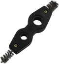 Hordion 4-in-1 Copper Pipe Cleaner, 1/2" & 3/4" Deburring Brush (Black) | Inner & Outer Thread Cleaner Tool, Copper Cleaning Brush for Brazing Plumbing Soldering