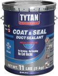 Coat & Seal Waterproof Sealant, Easy-to-Apply Paste, No Primer Required, Apply to Wet Surfaces, UV Resistant, No Cracking, Ideal for Gutters, Chimneys, Skylights, HVAC Duct Seal, Roofs (1 Gallon)