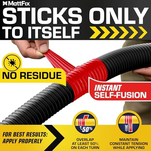 Self Fusing Silicone Tape – 1"x10’ – Waterproof Tape for Emergency Repairs