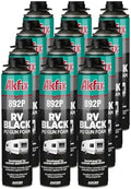 Akfix 892P Black Spray Foam Sealant (12x24oz)- UV Resistant Polyurethane Expanding Insulation, Waterproof, for RV, Pond, Waterfall & Landscape | Gun Use-Gun NOT Included | 24oz 12 Pack