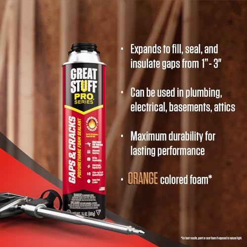 GREAT STUFF PRO Gaps & Cracks 24 oz Spray Foam Insulation Sealant